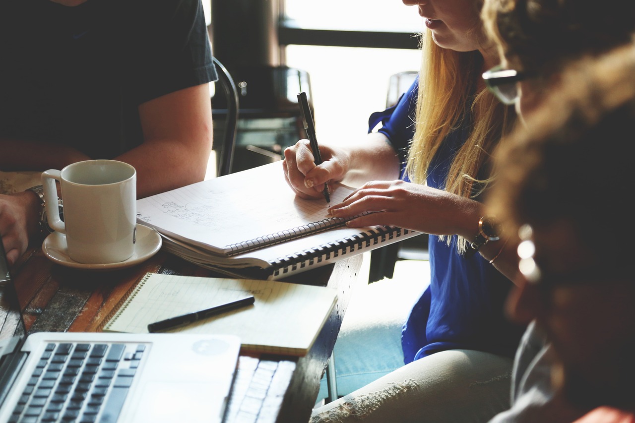 People in meeting